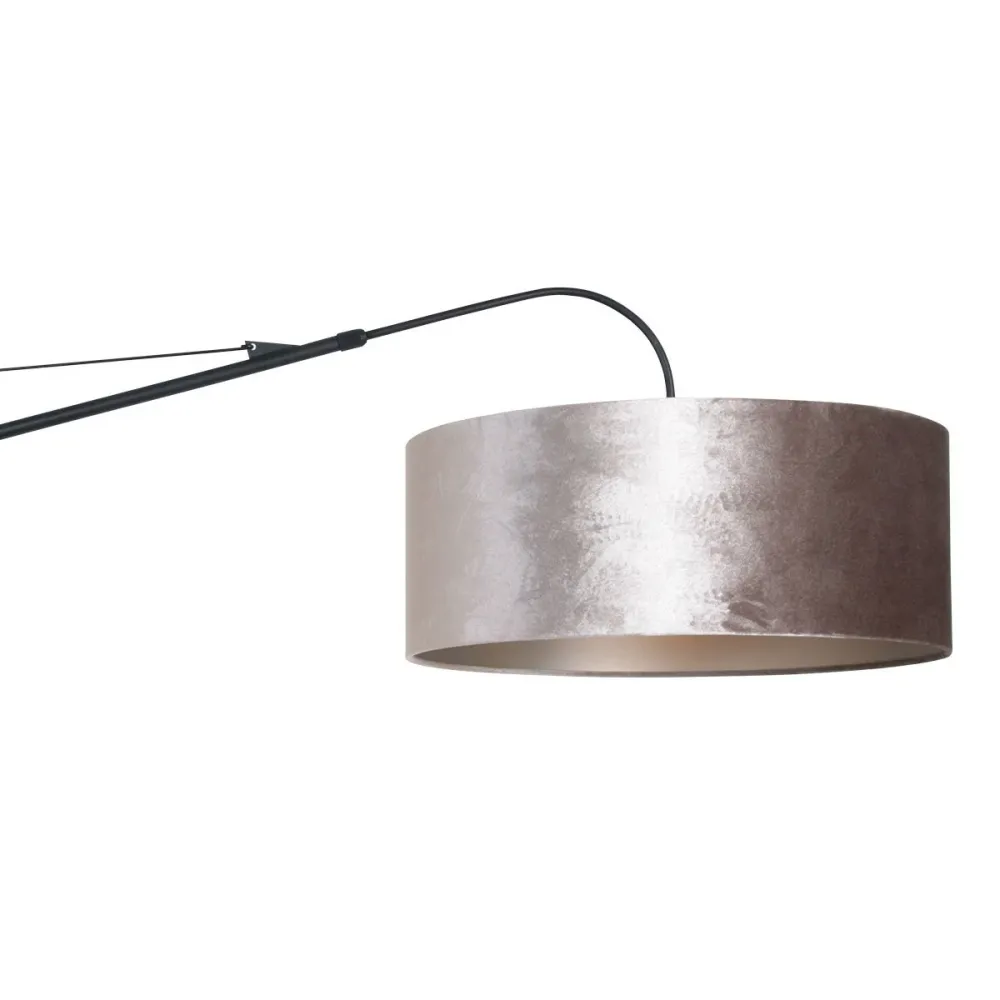 Steinhauer wandlamp elegant - 1 lichts - 145x 56 cm - zwart zilver