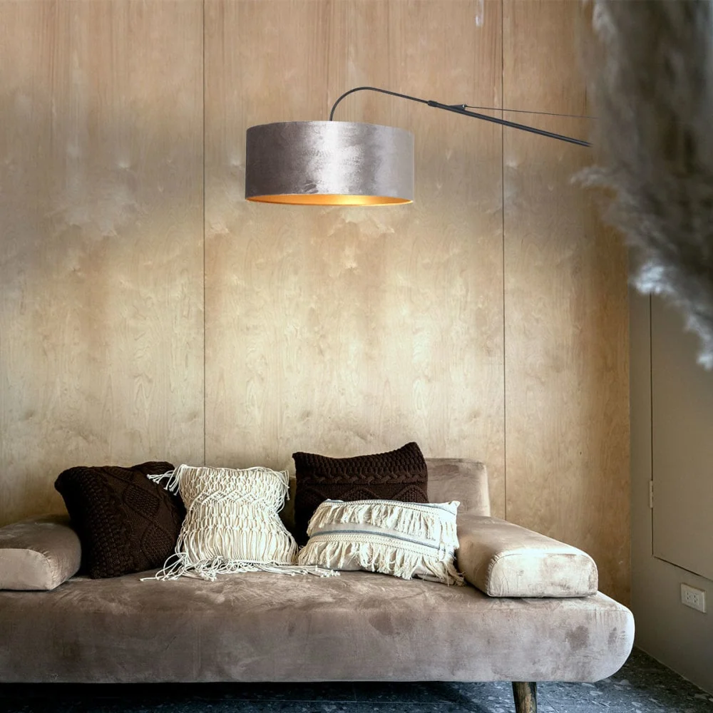 Steinhauer wandlamp elegant - 1 lichts - 145x 56 cm - zwart zilver