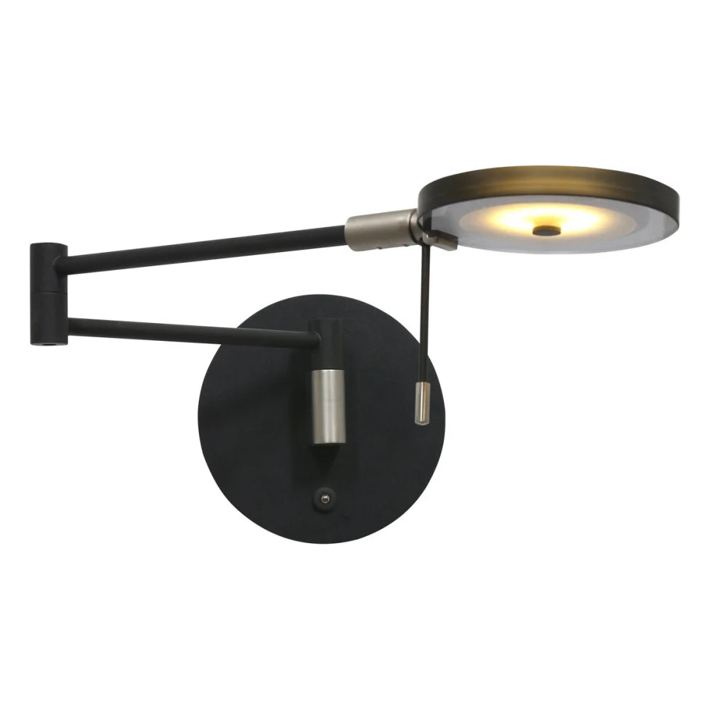 Steinhauer wandlamp - 1 lichts - 62x 17 cm - zwart