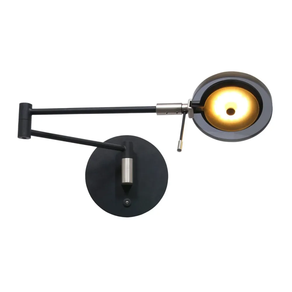 Steinhauer wandlamp - 1 lichts - 62x 17 cm - zwart