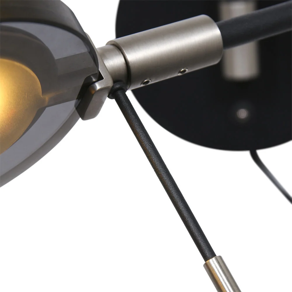 Steinhauer wandlamp - 1 lichts - 62x 17 cm - zwart