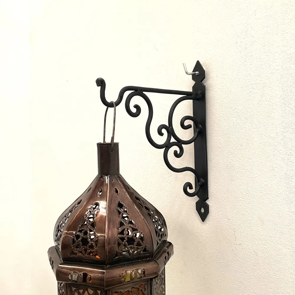 Steun voor Arabische lampen en lantaarns smeedijzer 15 cm