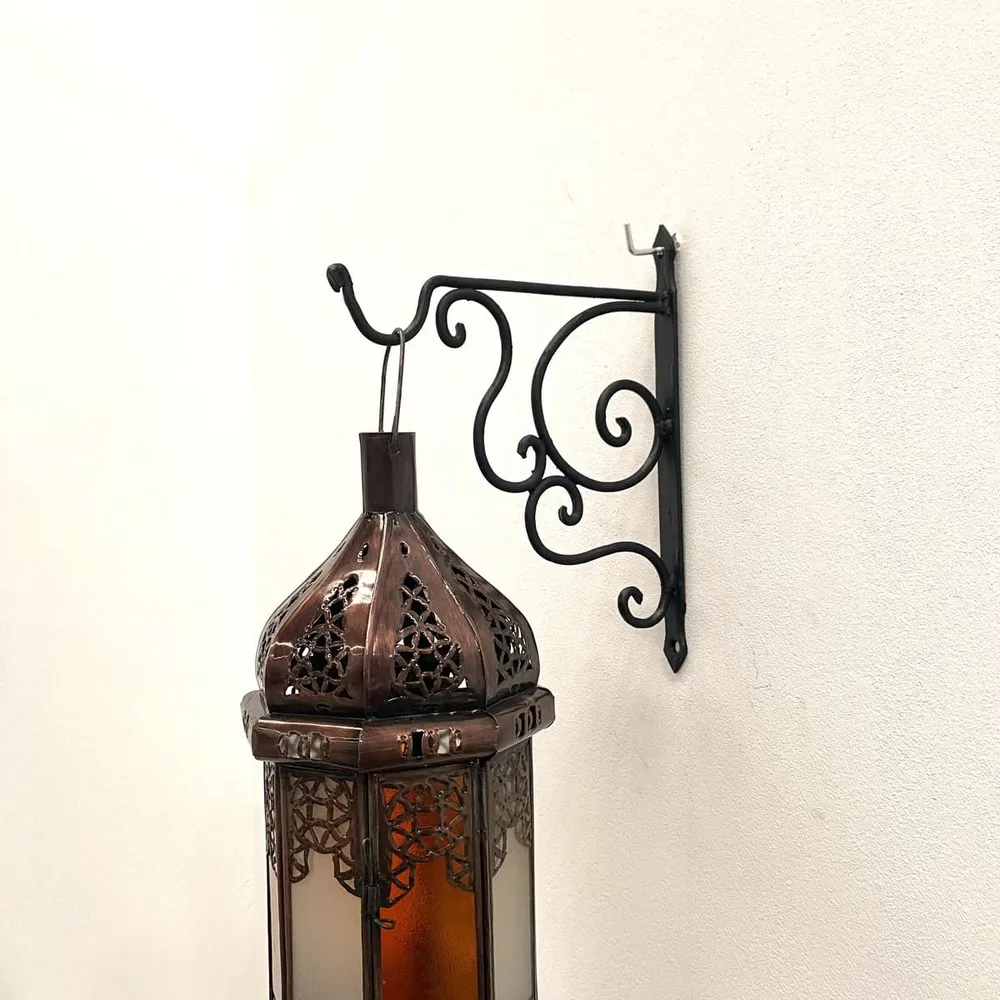 Steun voor Arabische lampen en lantaarns smeedijzer 20 cm