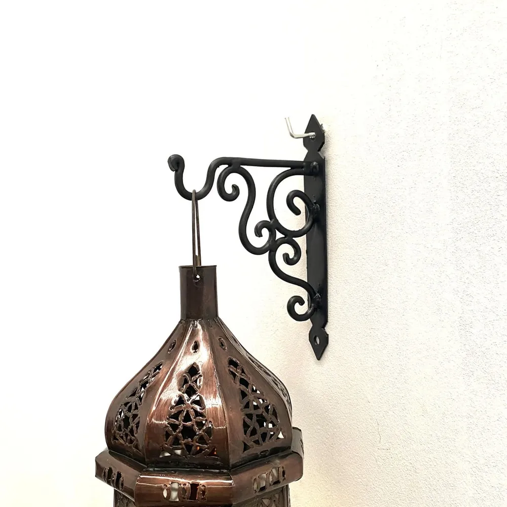 Steun voor Arabische lampen en lantaarns smeedijzer 12 cm