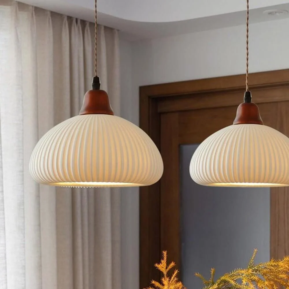 Stijlvolle Keramische Hanglamp - Rustiek Design A