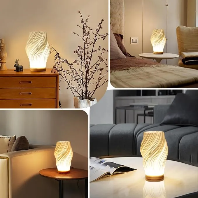 Swirl LED Tafellamp - Modern Design | Warm Licht