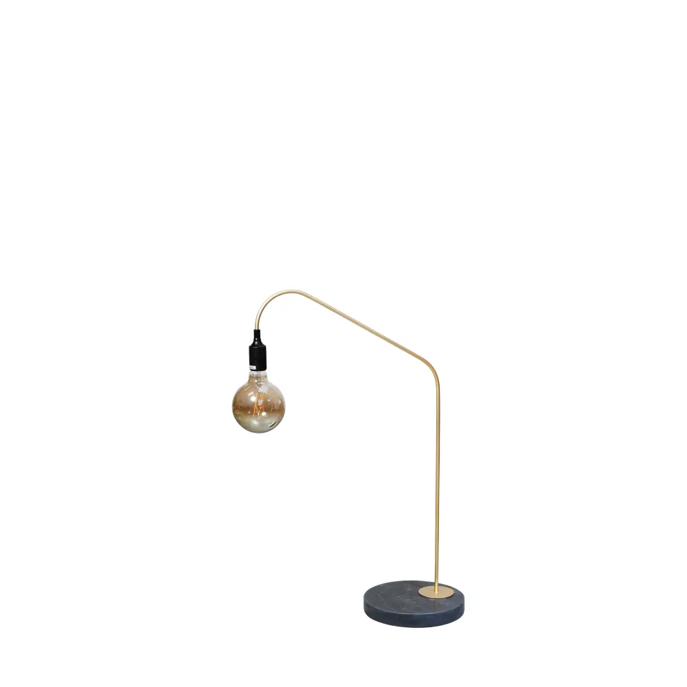 Tafellamp - Ellis - Goud/Zwart Marmer