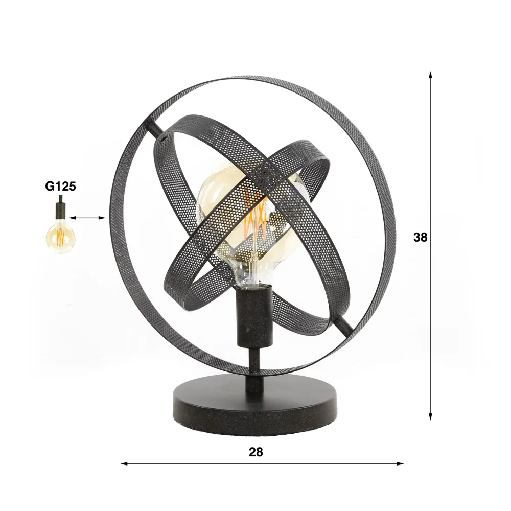 Tafellamp Pulse - Zwart - Mesh Tafellampen