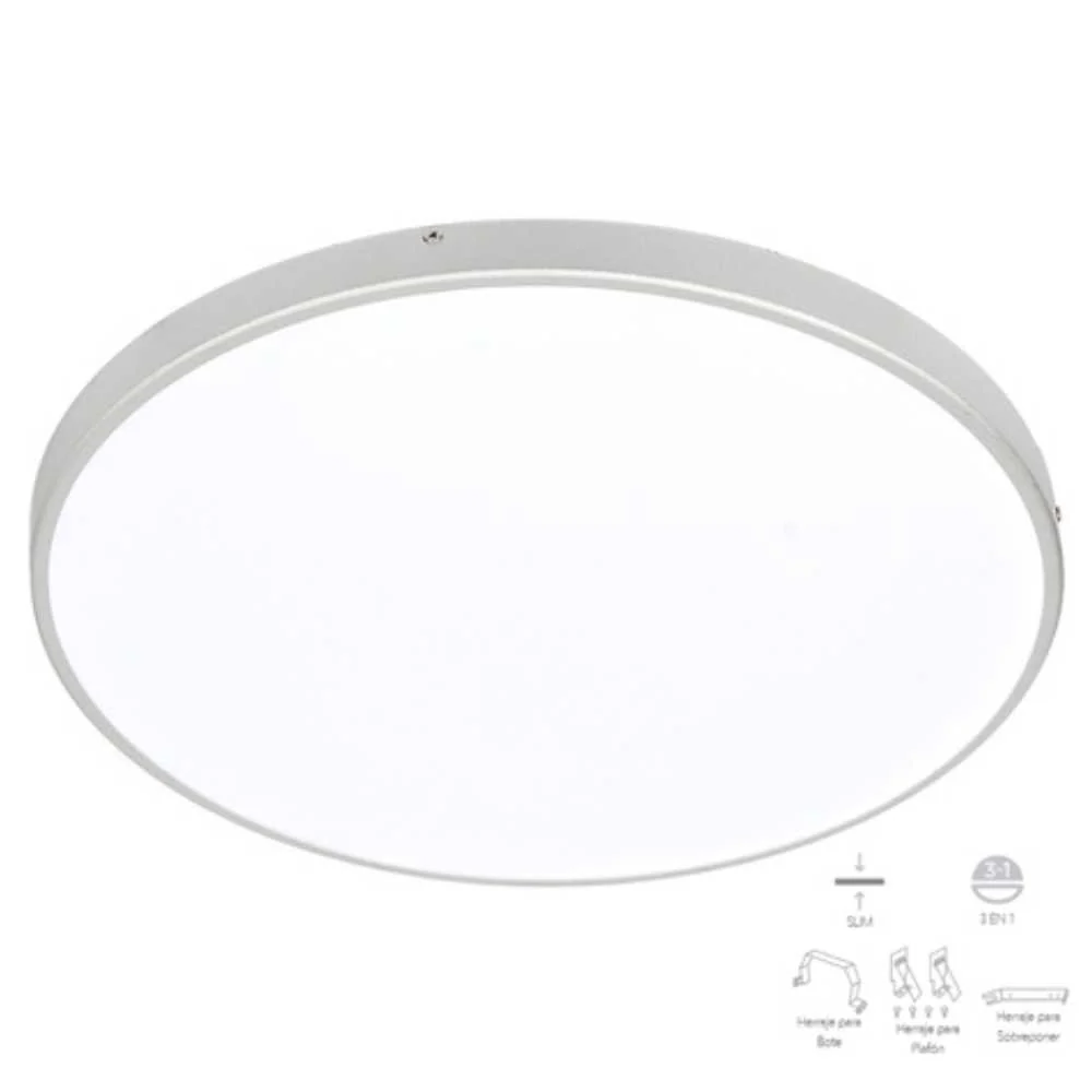 DOWNLIGHT LED EMPOTRABLE BOTE INTEGRAL 12 CM O SOBREPONER 15 W LUZ DE DIA NO ATENUABLE TECNOLITE