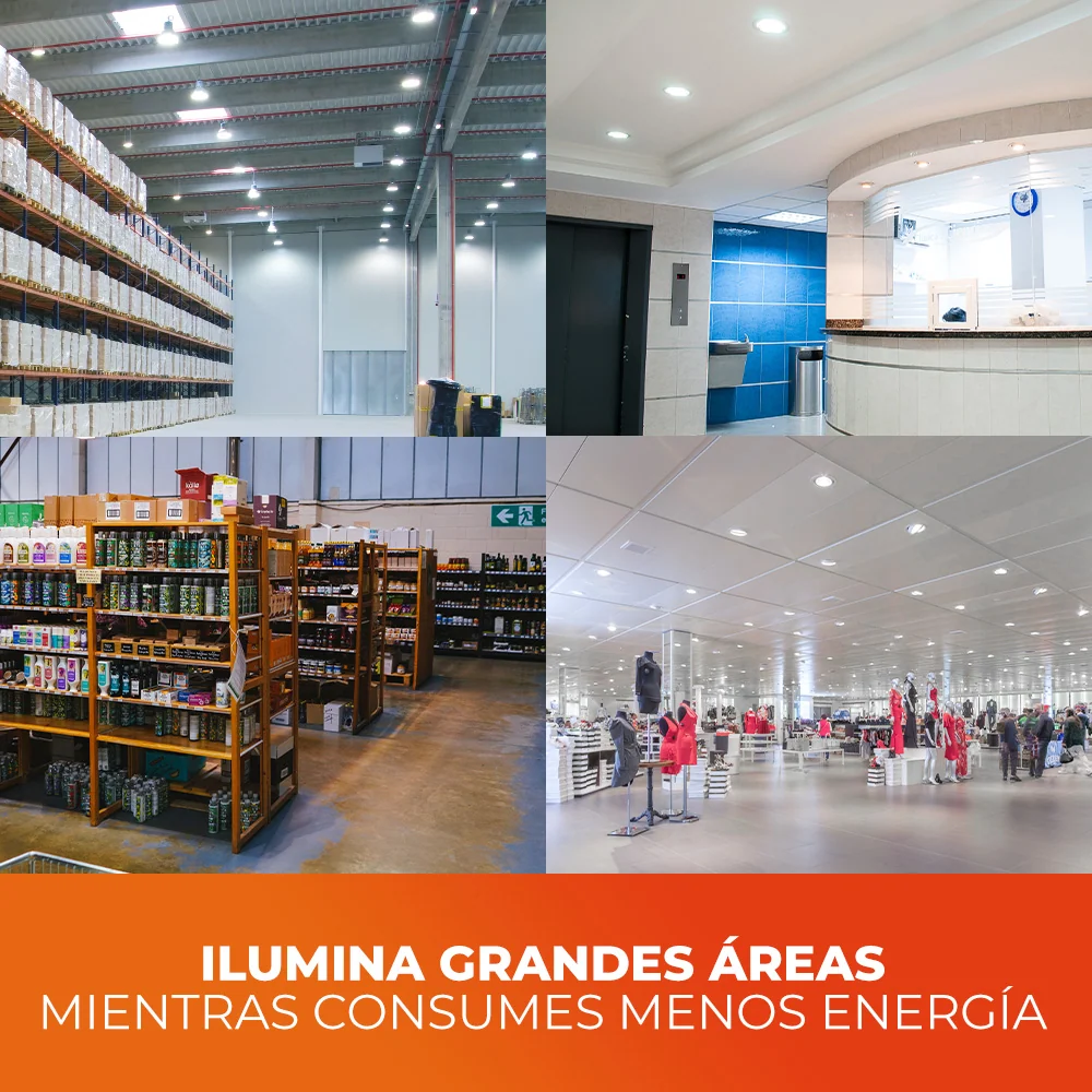 FOCO DE ALTA POTENCIA LHB LED 50 W LUZ DE DIA BASE E27 NO ATENUABLE 50LHBLEDT65MV200 TECNOLITE