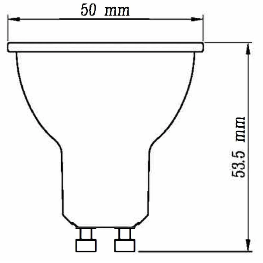 FOCO GU10 LED 6W LUZ BLANCA NEUTRA BASE GU10 NO ATENUABLE TECNOLITE