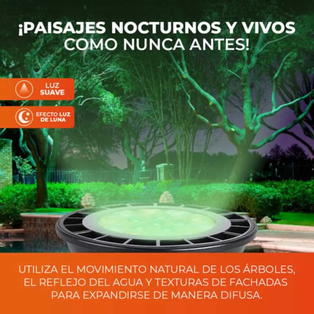 FOCO GU10 LED 6W LUZ DE LUNA COLOR VERDE BASE GU10 IP65 NO ATENUABLE TECNOLITE