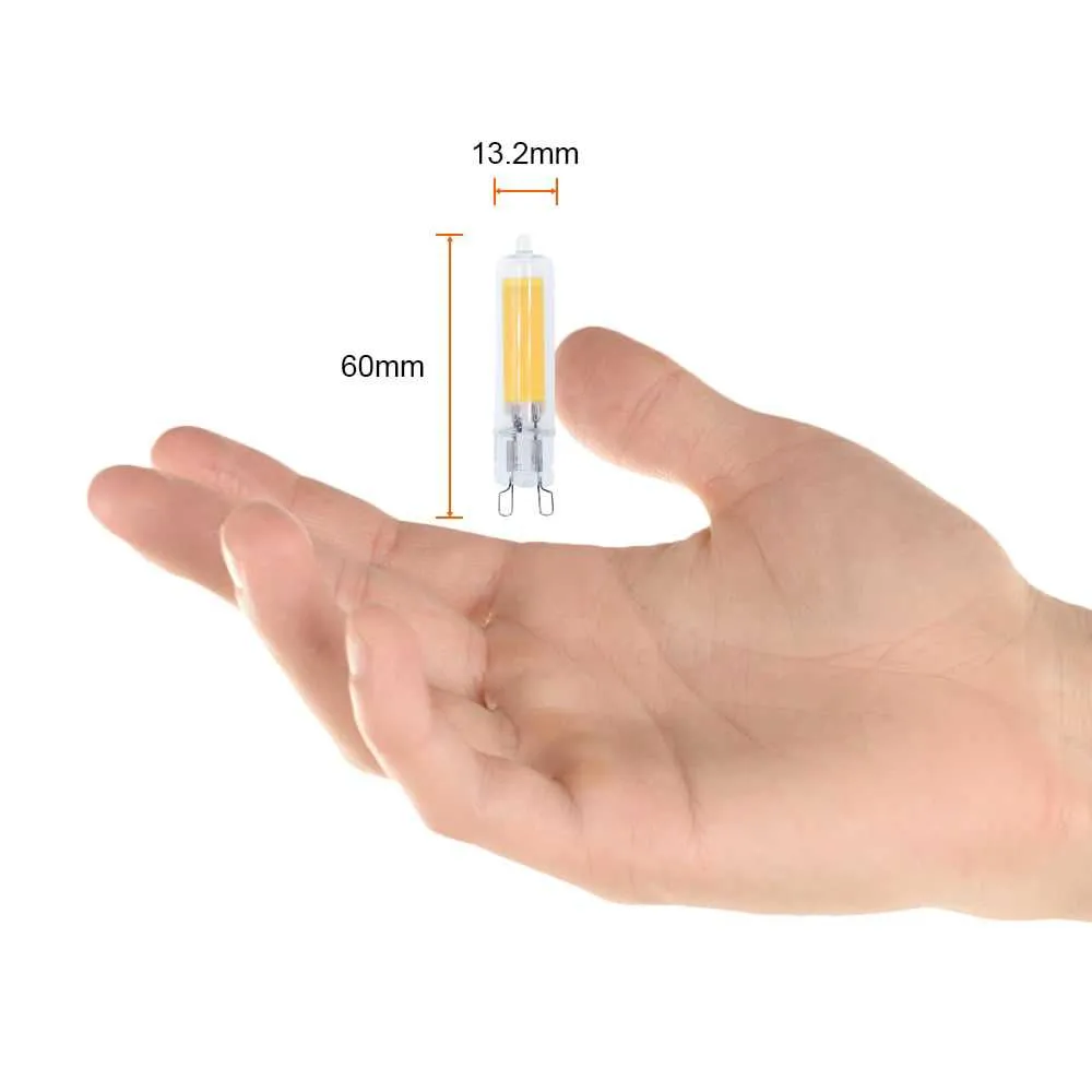 FOCO JCD LED AMPOLLETA 3 W LUZ CALIDA BRILLANTE BASE G9 ATENUABLE 3DG9LED30V300C TECNOLITE