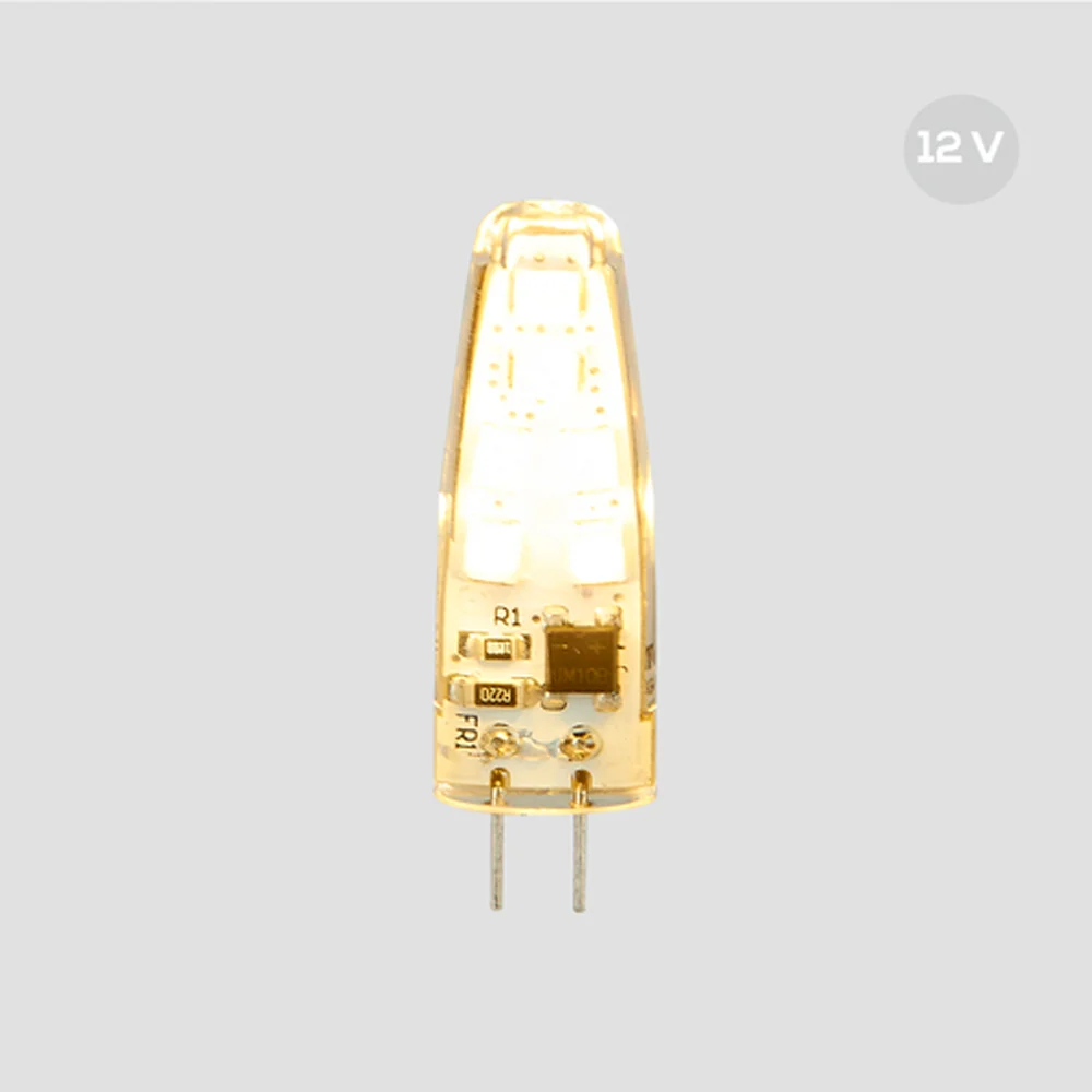 FOCO JCD LED AMPOLLETA 2 W 12 V LUZ CALIDA BRILLANTE BASE G4 NO ATENUABLE TECNOLITE