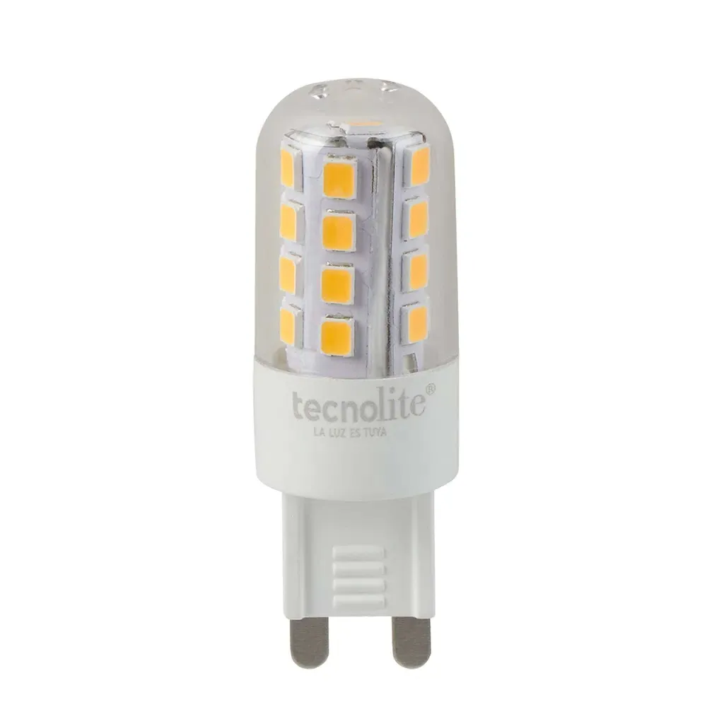 FOCO JCD LED AMPOLLETA 3 W LUZ CALIDA BRILLANTE BASE G9 ATENUABLE 3DG9LED30V300 TECNOLITE