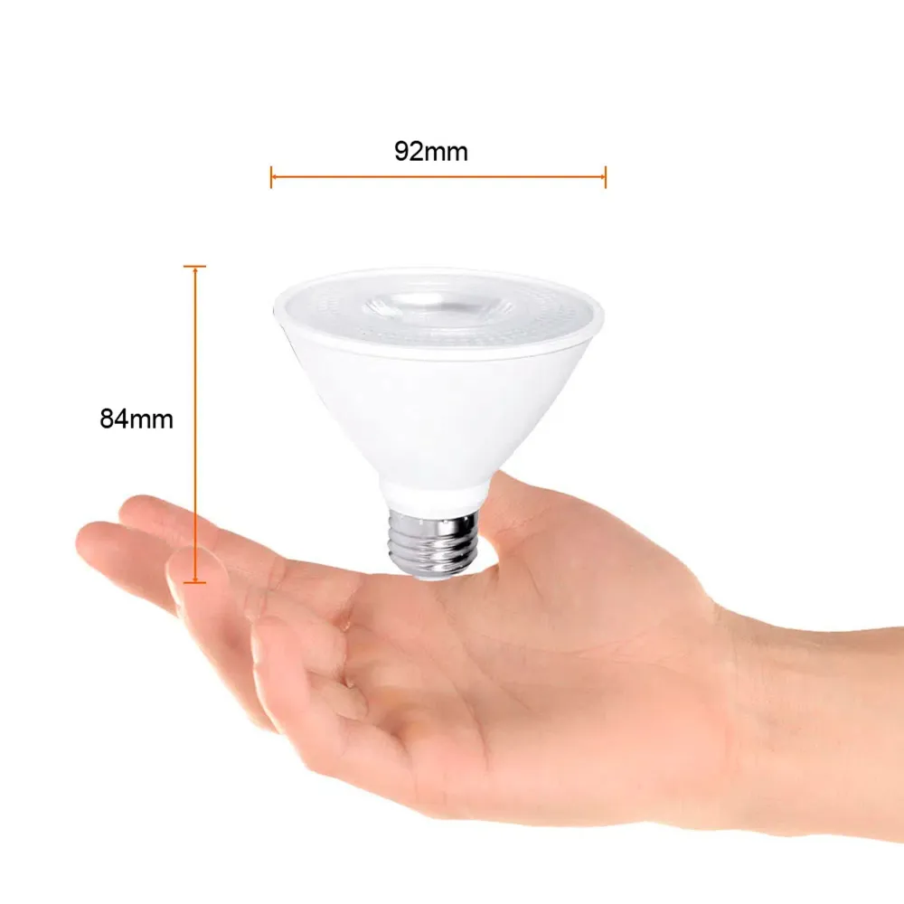 FOCO PAR30 LED 10 W LUZ CALIDA BRILLANTE BASE E27 ATENUABLE 10DPAR30LED30V40 TECNOLITE