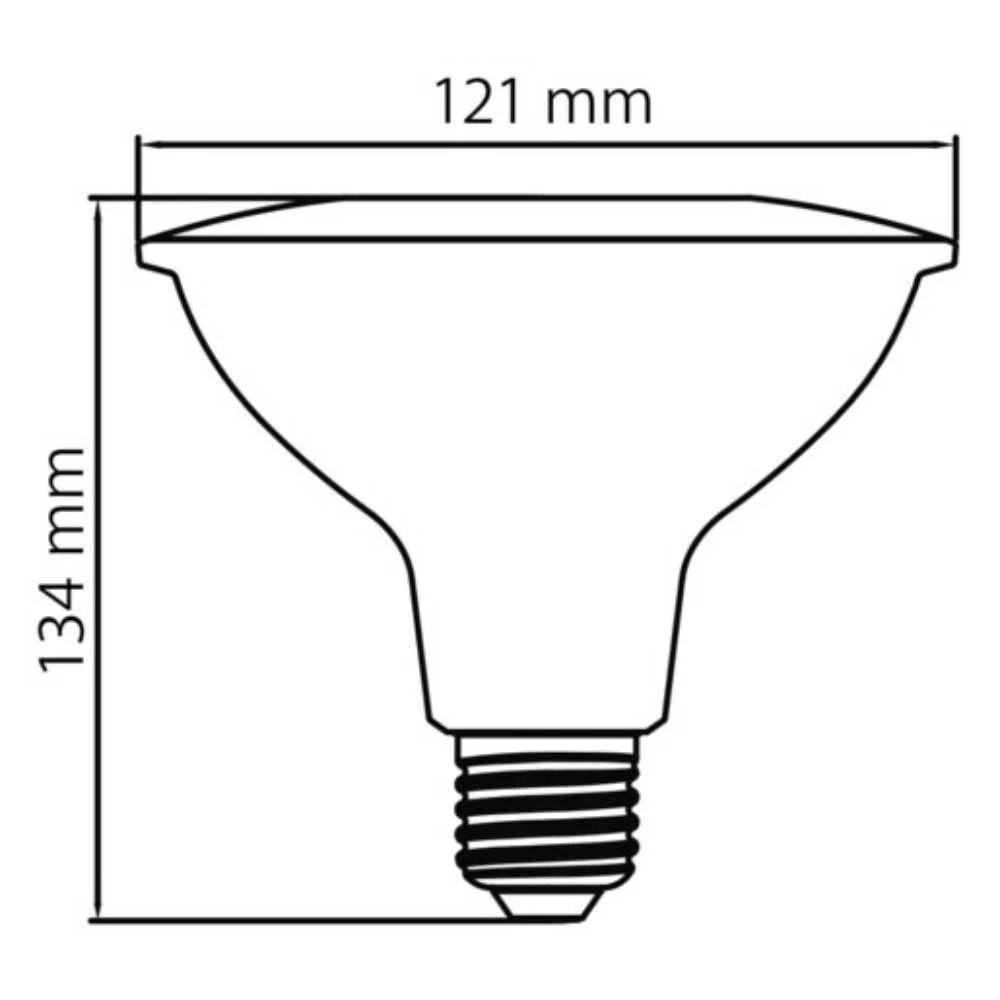 FOCO PAR38 LED 13.5 W LUZ ROJA BASE E27 NO ATENUABLE TECNOLITE