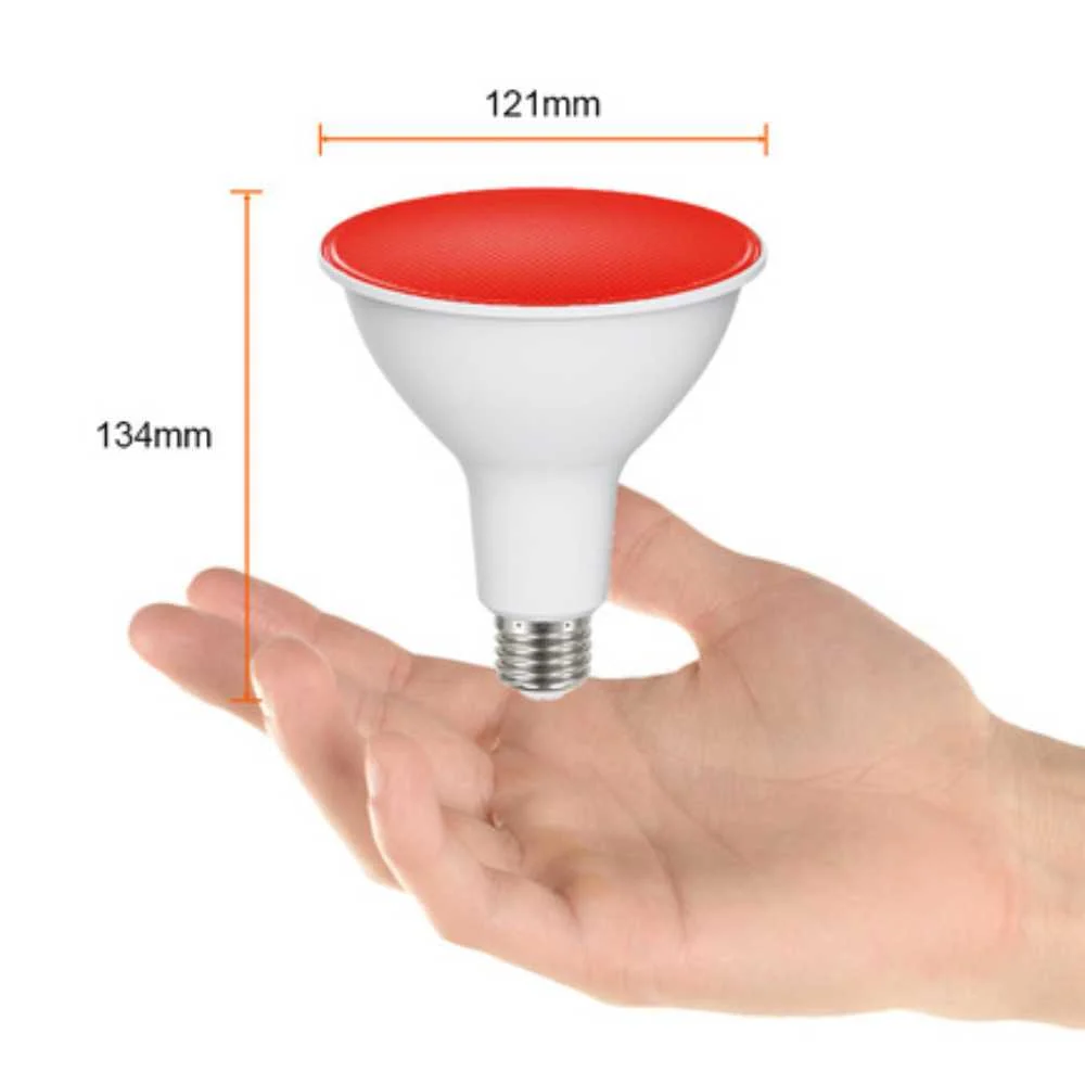 FOCO PAR38 LED 13.5 W LUZ ROJA BASE E27 NO ATENUABLE TECNOLITE
