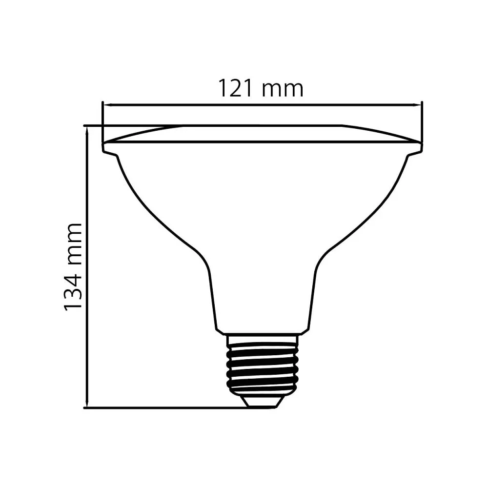 FOCO PAR38 LED 13.5 W LUZ VERDE BASE E27 NO ATENUABLE TECNOLITE