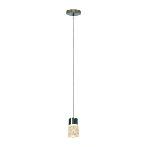 LAMPARA COLGANTE LED DE CRISTAL 1.50 M DE ALTURA 5.5 W LUZ CALIDA BRILLANTE NO ATENUABLE TECNOLITE