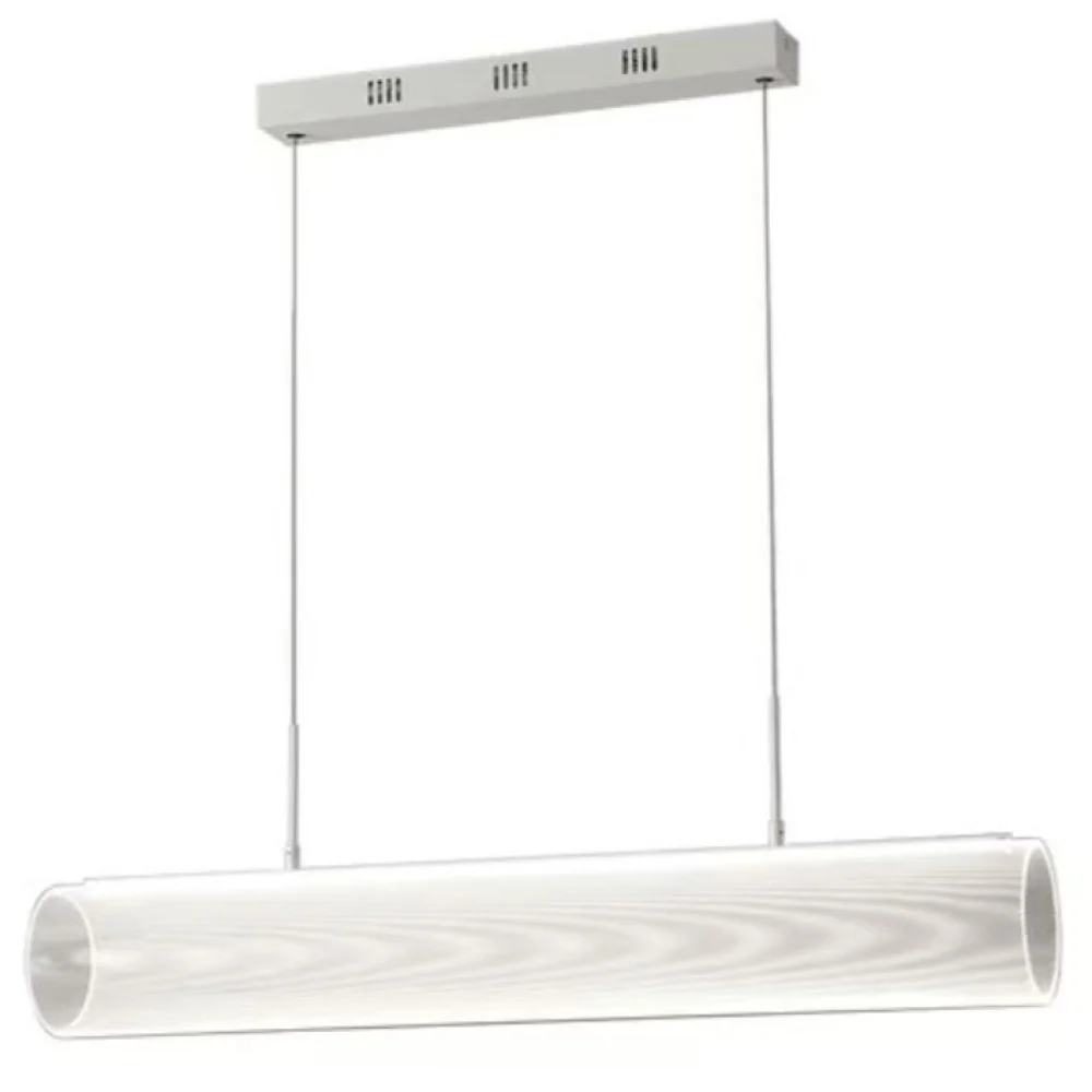 LAMPARA COLGANTE LED TUBO DE ACRILICO 1.20 M DE ALTURA 30 W LUZ CALIDA BRILLANTE PANTALLA TRANSPARENTE LED INTEGRADO TECNO...