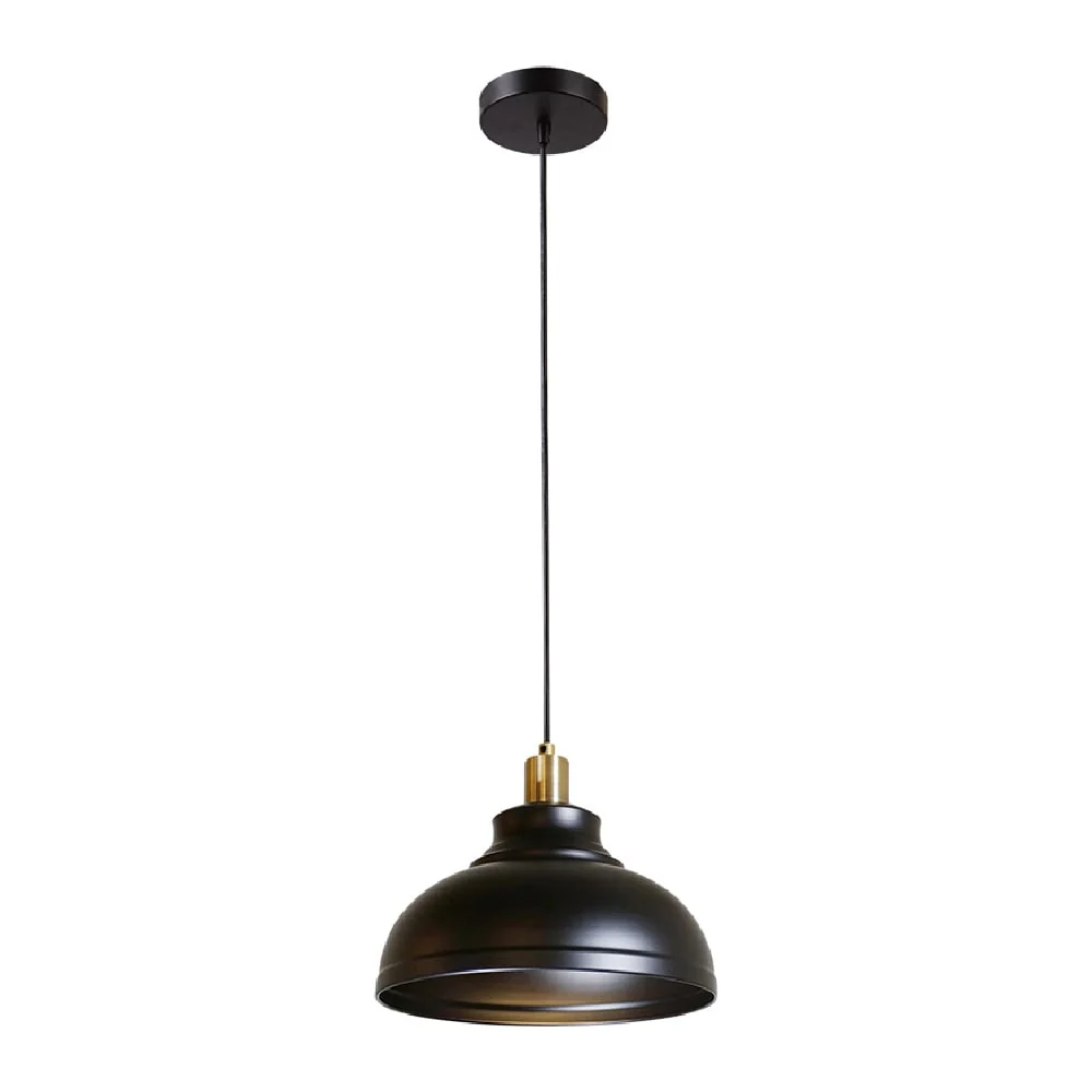 LAMPARA COLGANTE DE METAL 1.50 M DE ALTURA POTENCIA MAX. 60 W 1 BASE E27 NO INCLUYE FOCO 60CTL1943MVN TECNOLITE