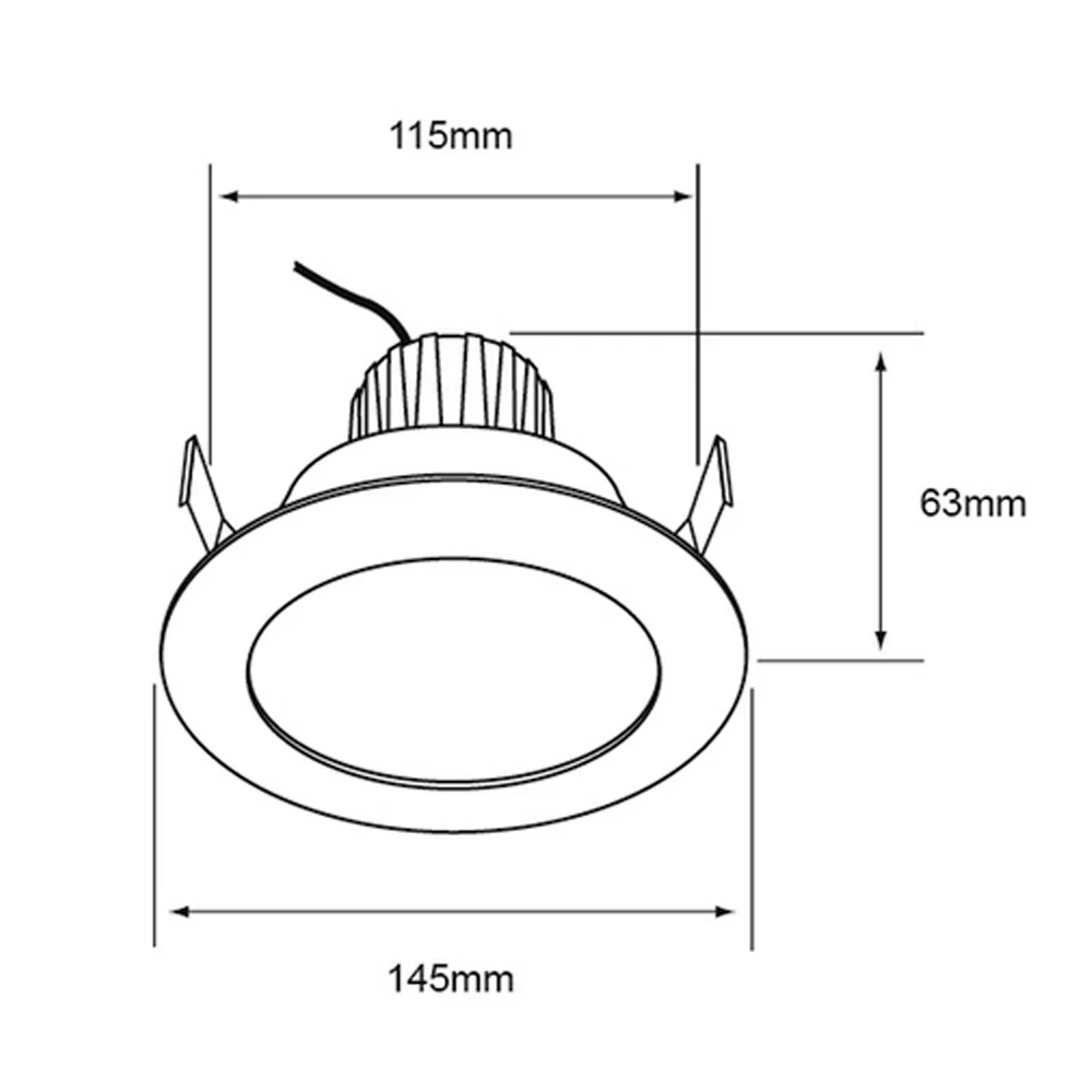 LAMPARA EMPOTRABLE DOWNLIGHT LED 11 W LUZ DE DIA NO ATENUABLE TECNOLITE