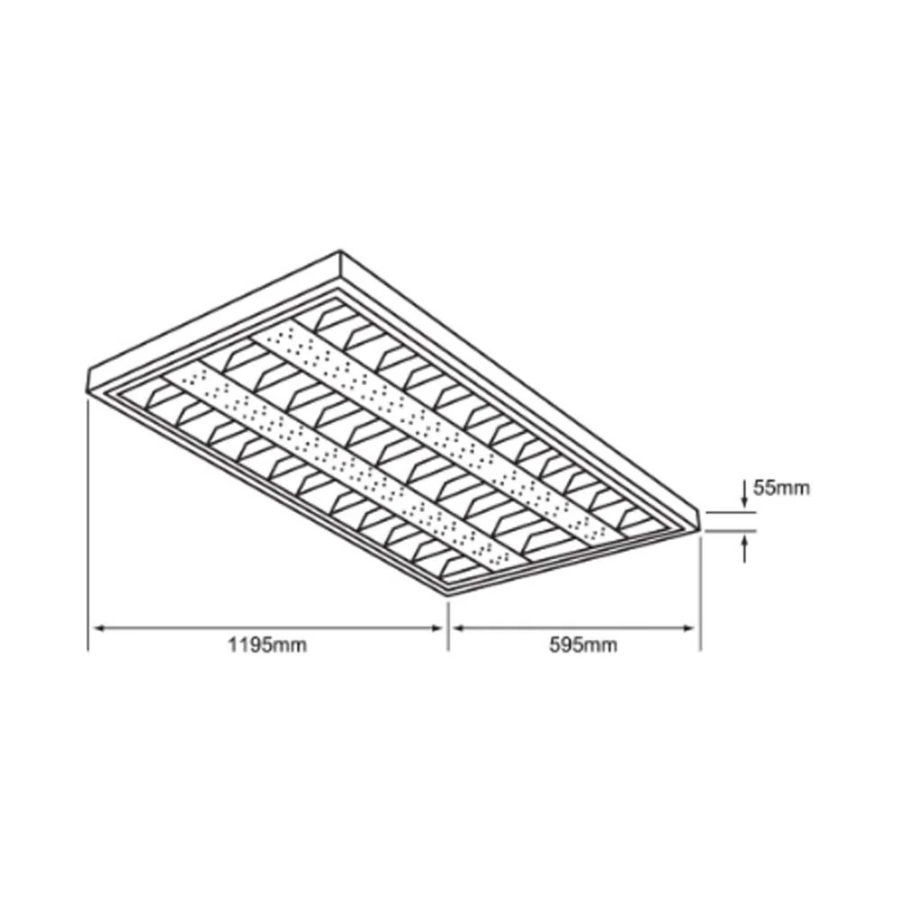 LAMPARA GABINETE LED 2X4 48 W LUZ BLANCA NEUTRA 3 BASES G5 NO ATENUABLE FOCOS T5 INCLUIDOS 48LTLLED3282V40BL TECNOLITE