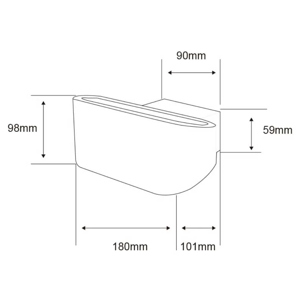 LAMPARA DE INTERIOR LED PARA SOBREPONER 7 W LUZ CALIDA BRILLANTE TECNOLITE