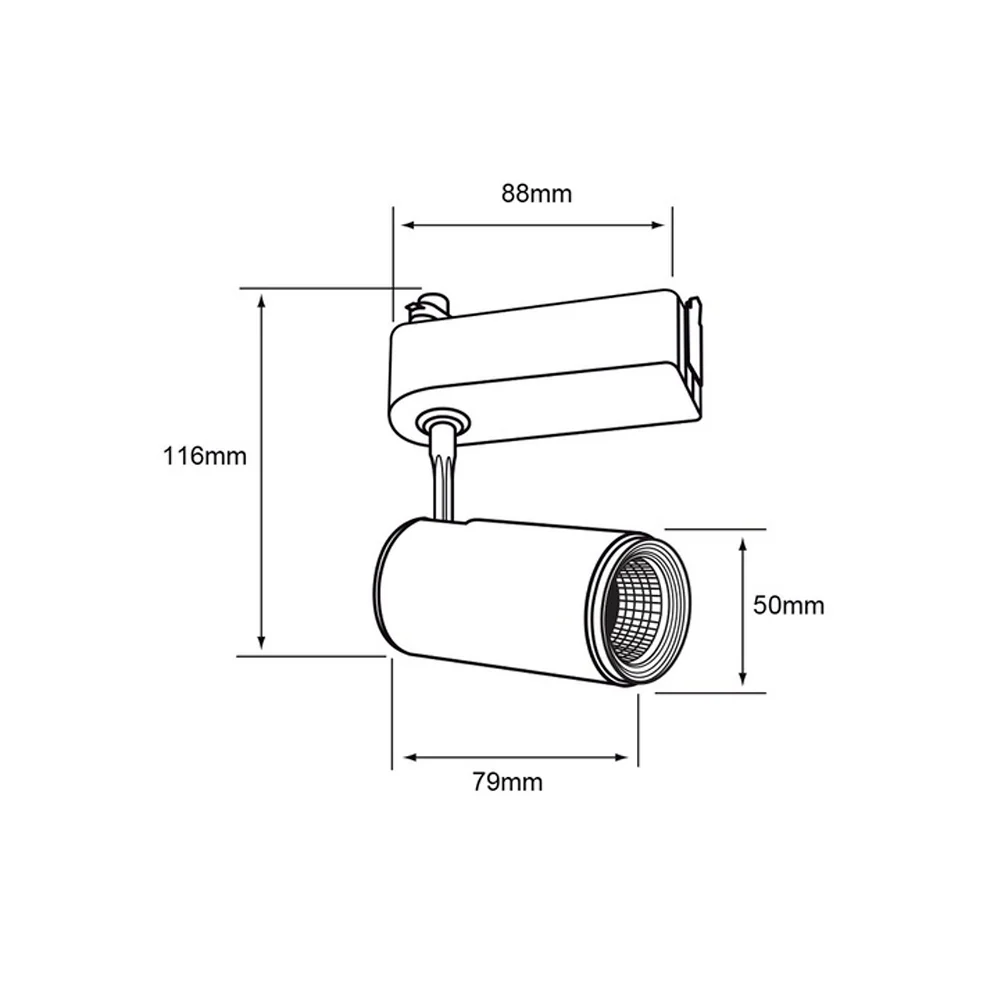 LAMPARA DE INTERIOR SPOT LED PARA RIEL 7 W LUZ CALIDA BRILLANTE TECNOLITE