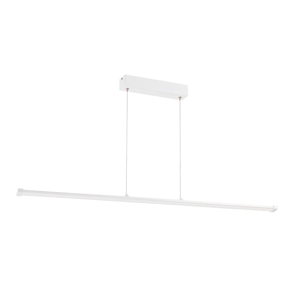 LAMPARA LINEAL COLGANTE LED DE METAL 1.21 M DE LONGITUD 48 W LUZ CALIDA BRILLANTE IRC 90 NO ATENUABLE TECNOLITE