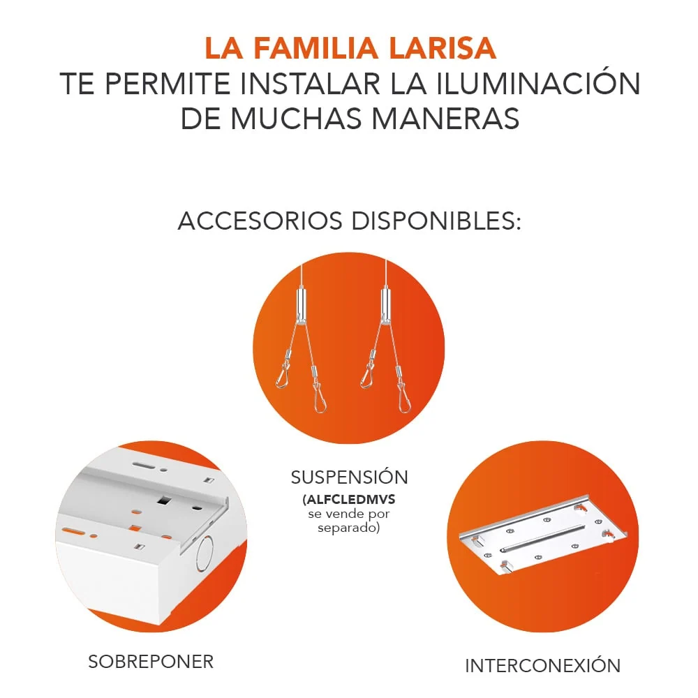 LAMPARA LINEAL LED INTERCONECTABLE 60 CM DE LONGITUD 24 W LUZ BLANCA AJUSTABLE 2 EN 1 NO ATENUABLE LED INTEGRADO TECNOLITE