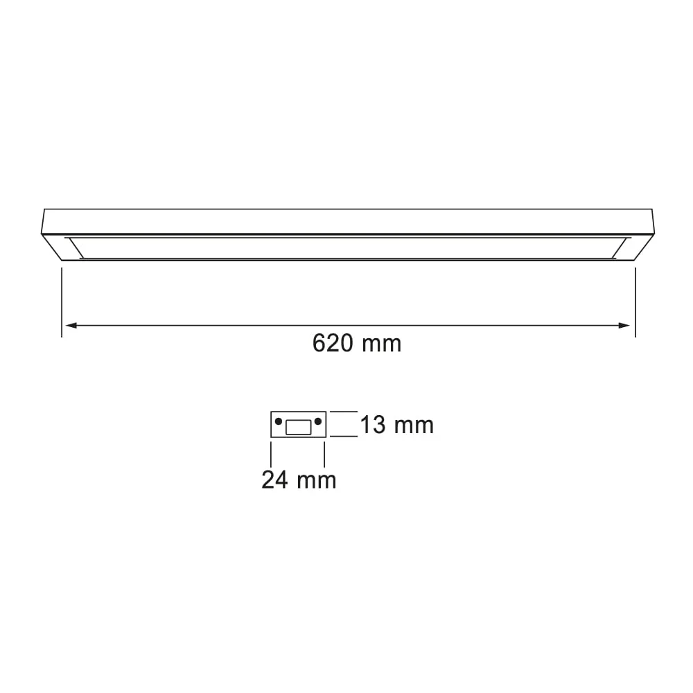 LAMPARA LINEAL LED INTERCONECTABLE 12 W LUZ CALIDA BRILLANTE IK06 ATENUACION TRIAC 12DLFCLED60SV30N TECNOLITE