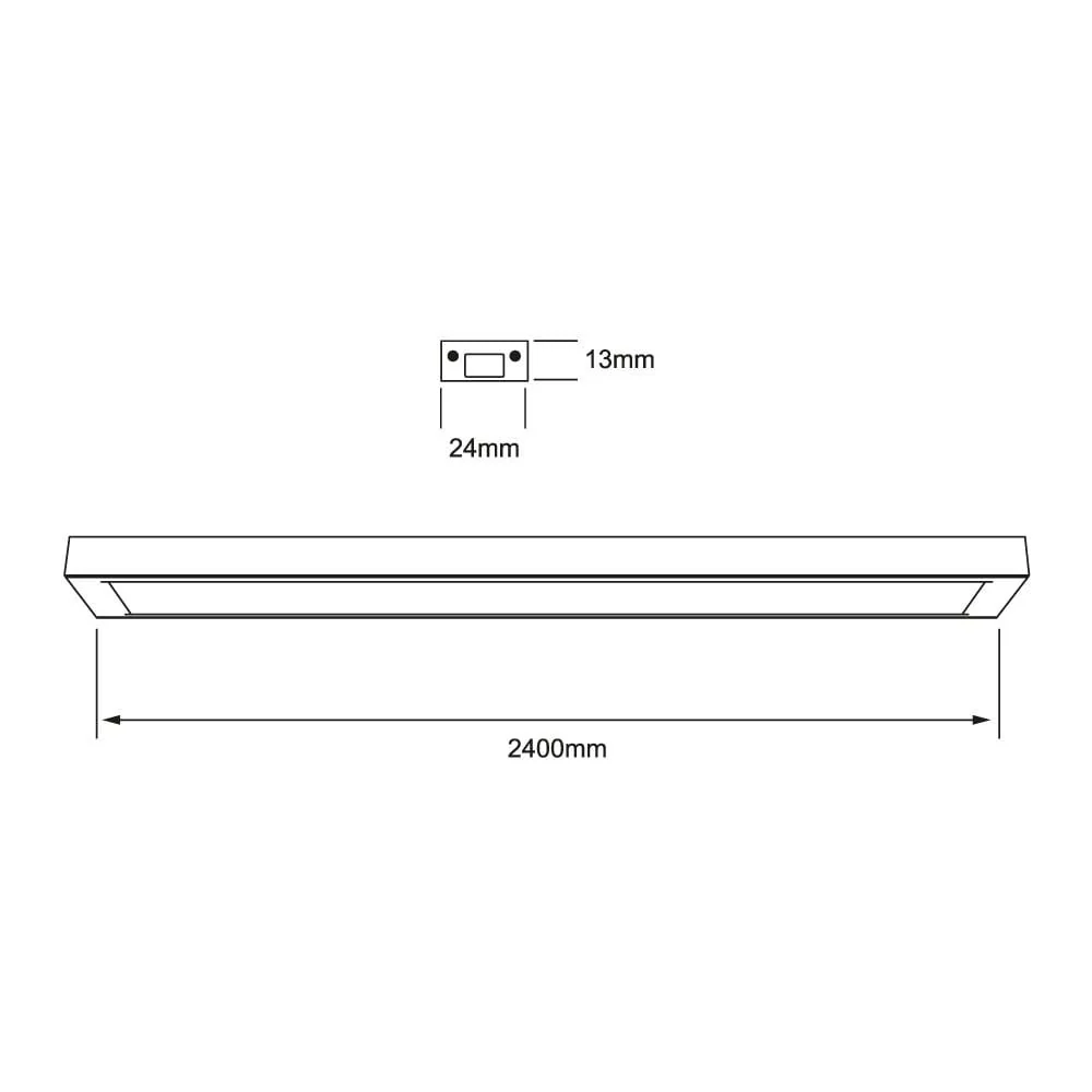 LAMPARA LINEAL LED 48 W LUZ DE DIA IK06 ATENUACION TRIAC 48DLFCLED180SV65B TECNOLITE