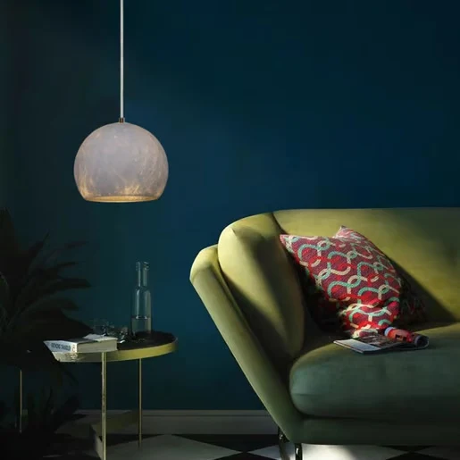LAMPARA DE LUNA COLGANTE 1.50 M DE ALTURA POTENCIA MAX. 60 W 1 BASE E27 NO INCLUYE FOCO 60CTL7424MVCLU TECNOLITE