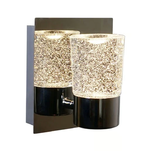 LAMPARA DE PARED ARBOTANTE CRISTAL LED 5.5 W LUZ CALIDA BRILLANTE NO ATENUABLE TECNOLITE