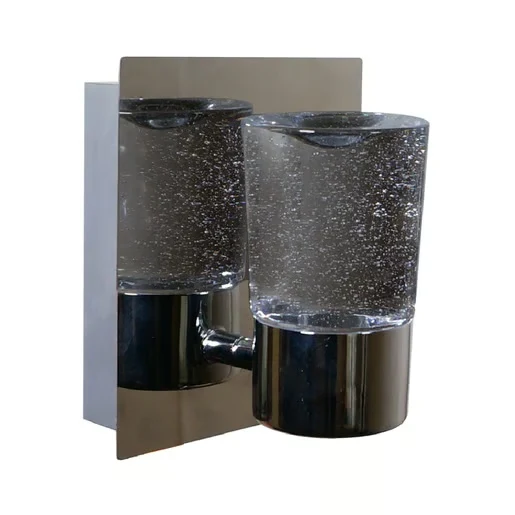 LAMPARA DE PARED ARBOTANTE CRISTAL LED 5.5 W LUZ CALIDA BRILLANTE NO ATENUABLE TECNOLITE