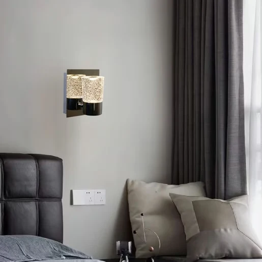 LAMPARA DE PARED ARBOTANTE CRISTAL LED 5.5 W LUZ CALIDA BRILLANTE NO ATENUABLE TECNOLITE