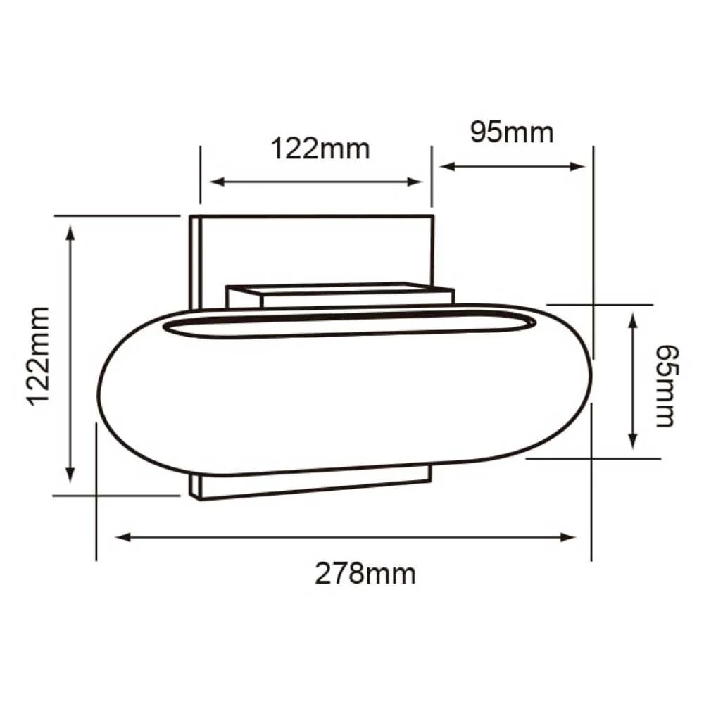 LAMPARA DE PARED ARBOTANTE CRISTAL POTENCIA MAX. 40 W BASE G9 SOBREPONER NO INCLUYE FOCO TECNOLITE