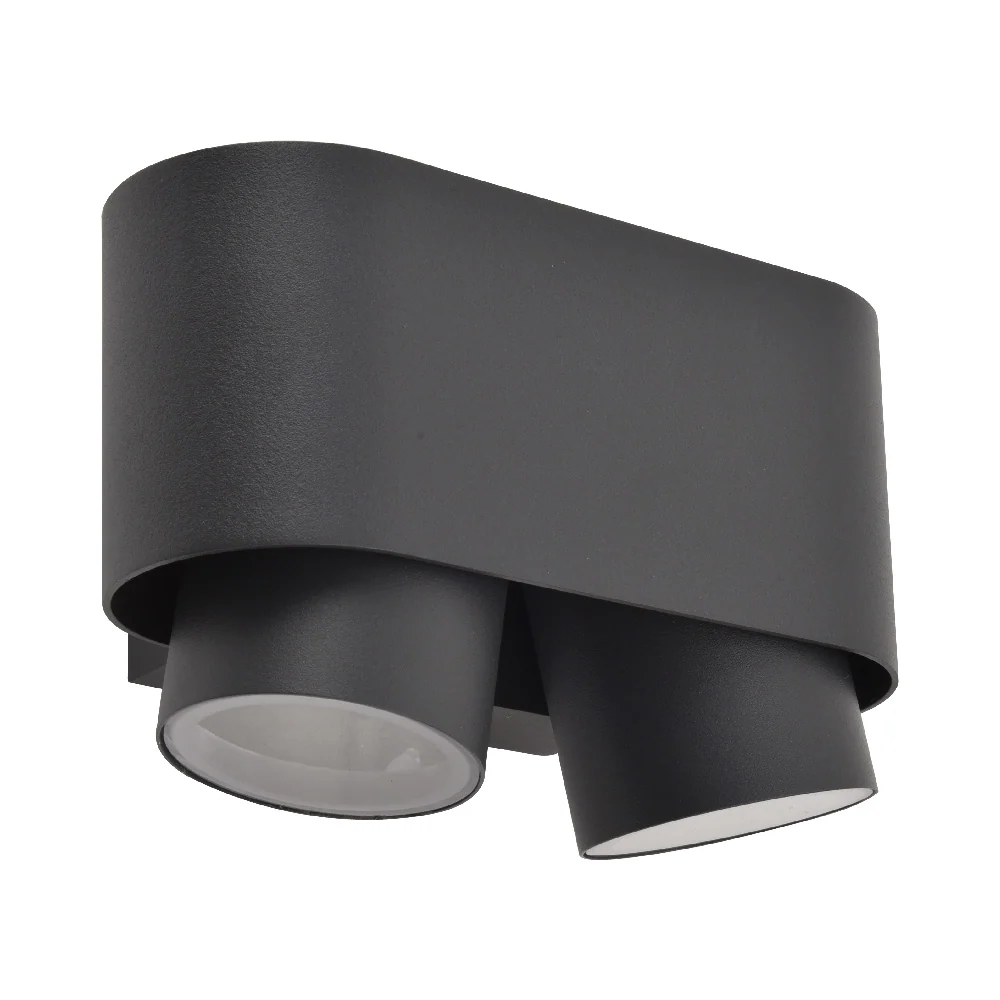 LAMPARA DE PARED ARBOTANTE EXTERIOR POTENCIA MAX. 12 W 2 BASES GU10 DIRIGIBLE IP44 NO INCLUYE FOCOS TECNOLITE