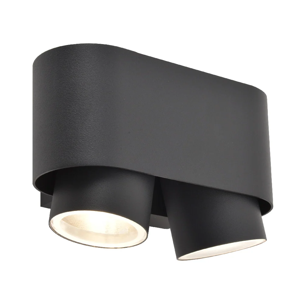 LAMPARA DE PARED ARBOTANTE EXTERIOR POTENCIA MAX. 12 W 2 BASES GU10 DIRIGIBLE IP44 NO INCLUYE FOCOS TECNOLITE