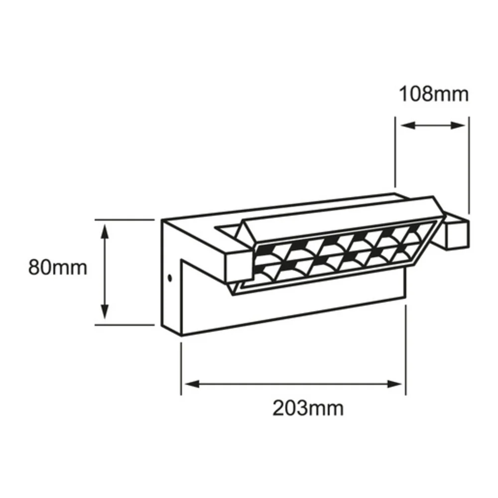 LAMPARA DE PARED ARBOTANTE LED DIRIGIBLE 18 W LUZ CALIDA BRILLANTE IP65 IK06 NO ATENUABLE LED INTEGRADO TECNOLITE