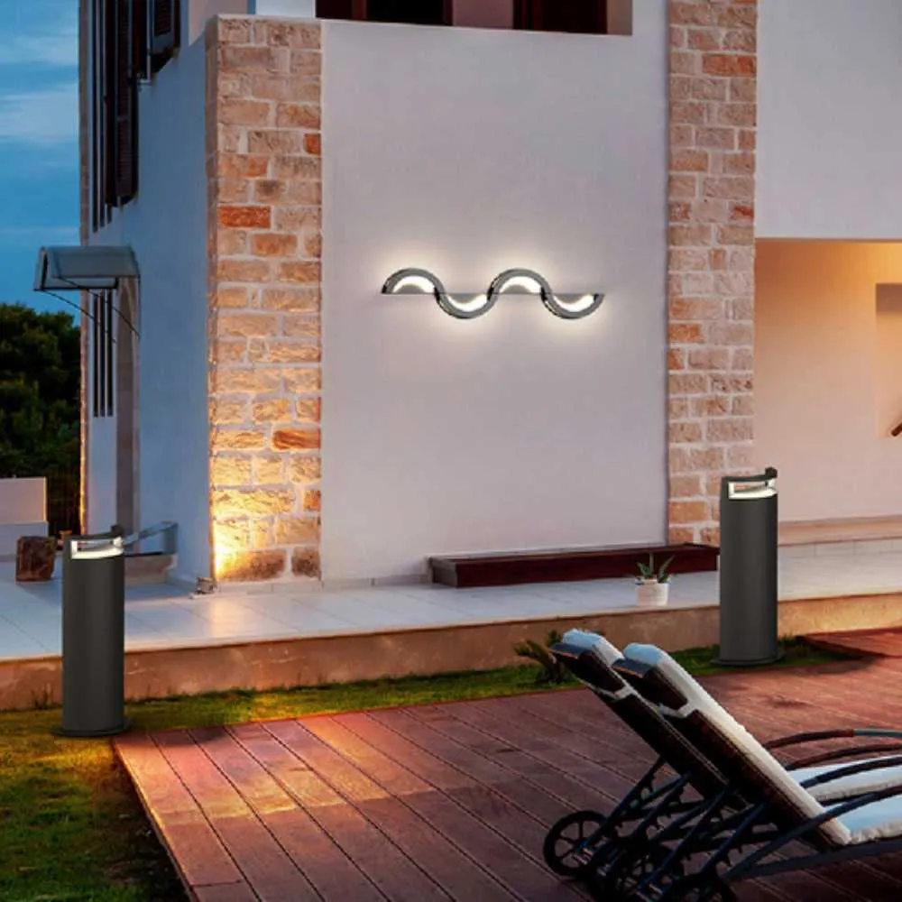 LAMPARA DE PARED ARBOTANTE LED EXTERIOR IF DESIGN 10 W LUZ CALIDA BRILLANTE IP65 IK08 NO ATENUABLE LED INTEGRADO TECNOLITE