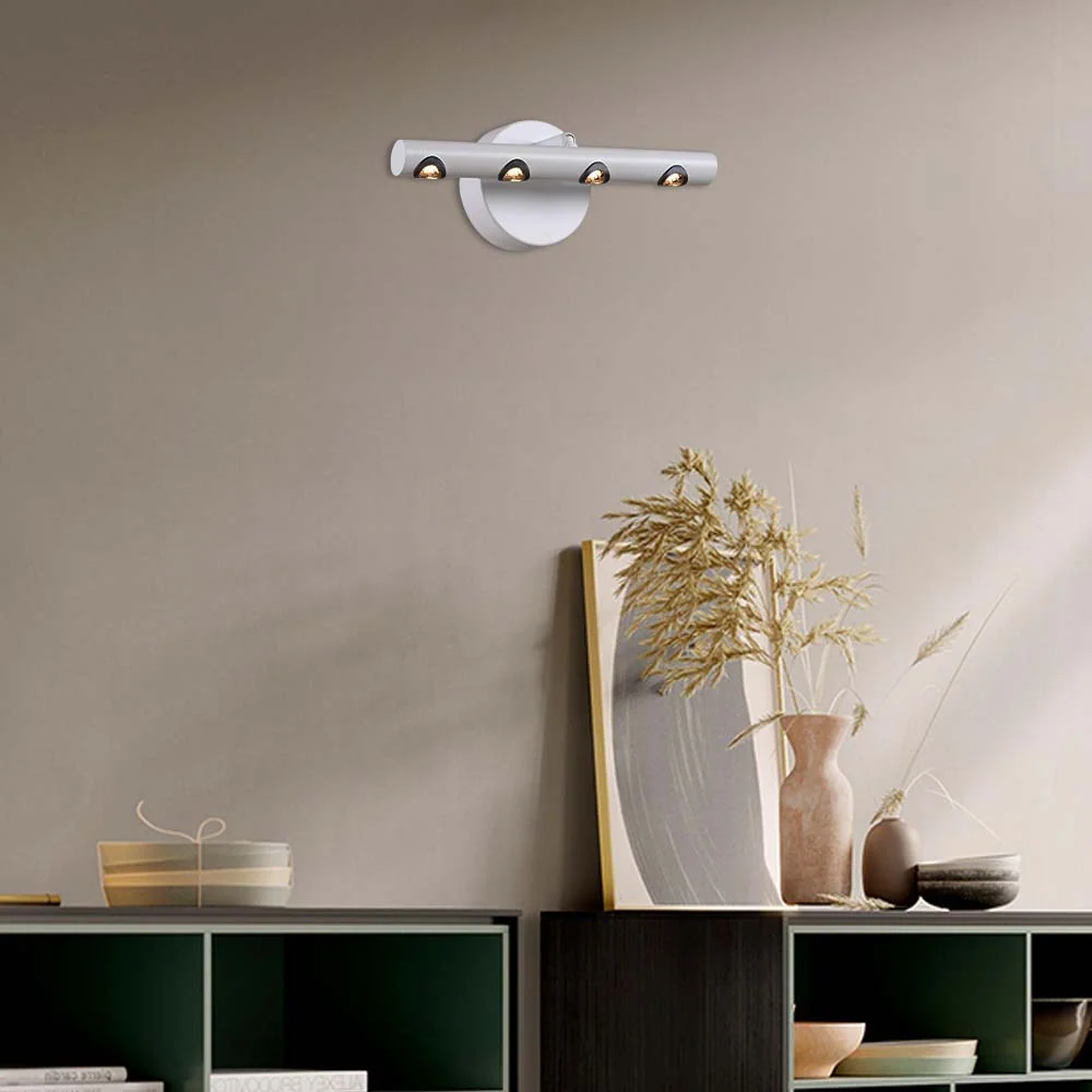 LAMPARA DE PARED ARBOTANTE LED 9 W LUZ CALIDA BRILLANTE DIRIGIBLE IRC 90 NO ATENUABLE 09TLLED2031MV30B TECNOLITE