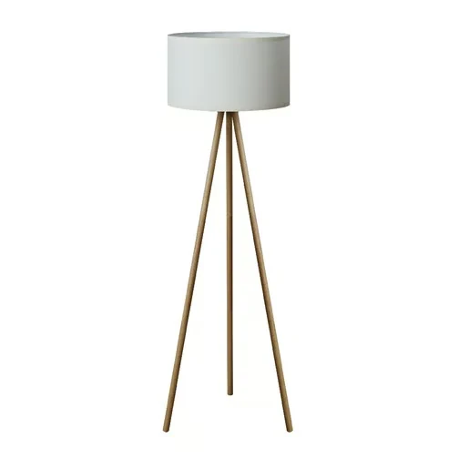 LAMPARA DE PIE TRIPODE DE MADERA POTENCIA MAX. 60 W BASE E27 NO INCLUYE FOCO TECNOLITE