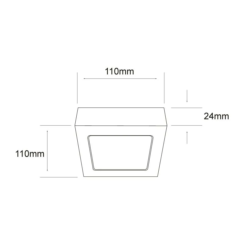 LAMPARA PLAFON LED TECHO 6 W LUZ CALIDA BRILLANTE INTERIORES NO ATENUABLE LED INTEGRADO 6PTLLEDC30MVB TECNOLITE