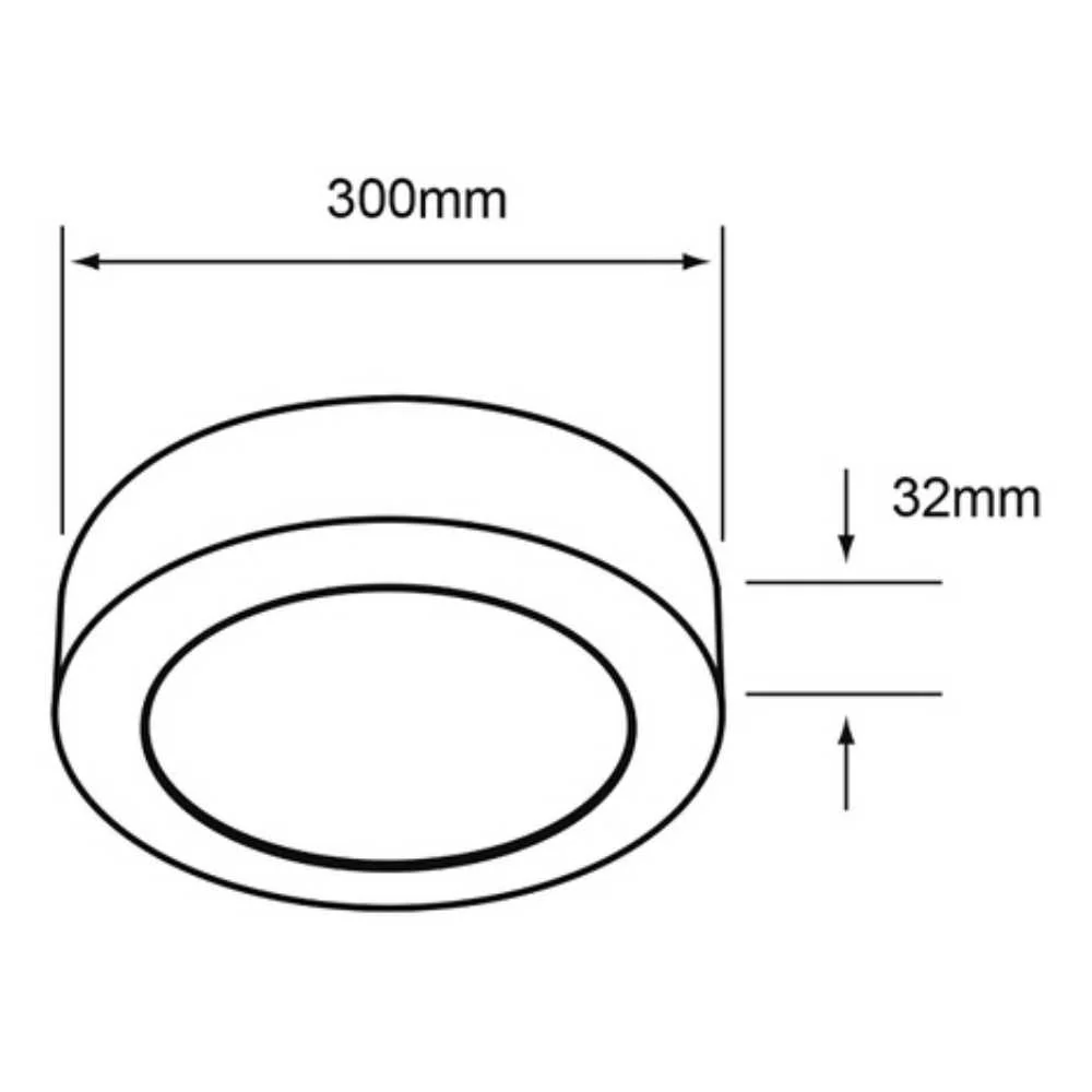 LAMPARA PLAFON LED TECHO 24 W LUZ CALIDA BRILLANTE INTERIORES NO ATENUABLE LED INTEGRADO 24PTLLEDR30MVB TECNOLITE