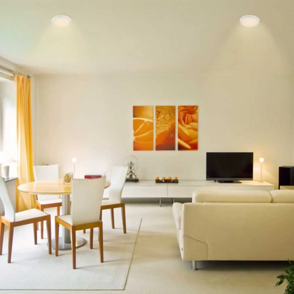 LAMPARA PLAFON LED TECHO 20 W LUZ CALIDA BRILLANTE INTERIORES NO ATENUABLE LED INTEGRADO PTLLED-1020/30 TECNOLITE