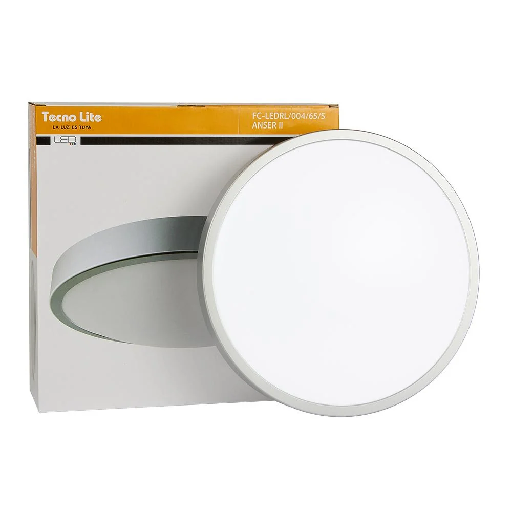 LAMPARA PLAFON LED TECHO 16 W LUZ DE DIA MULTIVOLTAJE NO ATENUABLE FC-LEDRL/004/65/S TECNOLITE