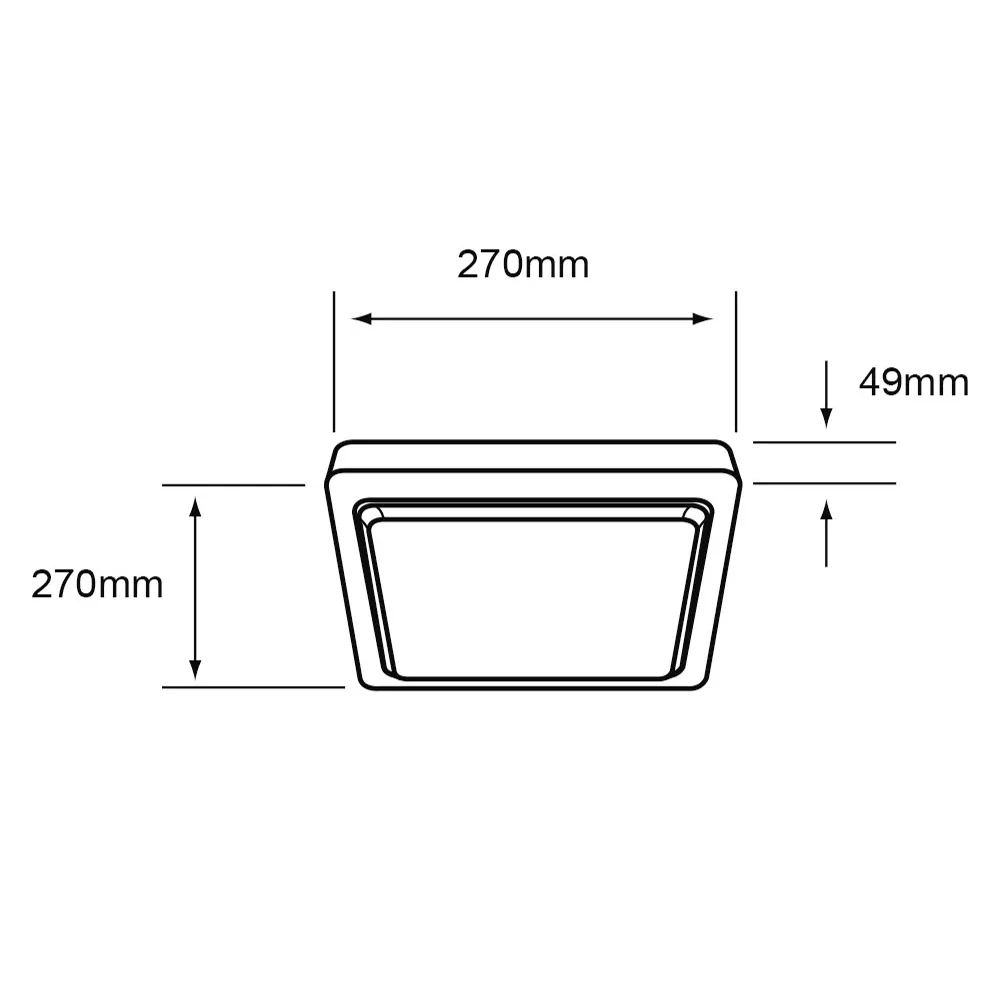 LAMPARA PLAFON LED TECHO 20 W LUZ DE DIA INTERIORES NO ATENUABLE LED INTEGRADO 20PTLLEDC65MVB TECNOLITE